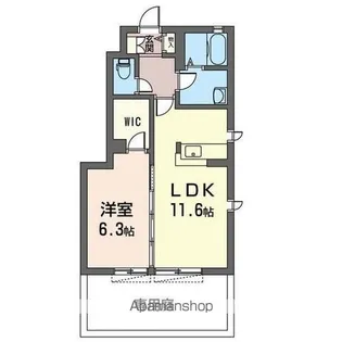 ハイツピレネー【1階】の間取り
